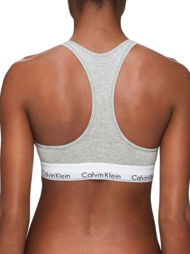 SOSTÉN ALGODÓN MUJER CALVIN KLEIN GRIS BRALETTE UNLINED - 2