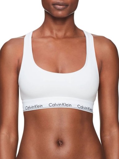 SOSTÉN ALGODÓN MUJER CALVIN KLEIN BLANCO BRALETTE UNLINED - 1