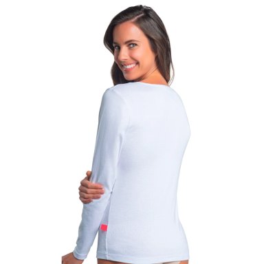 CAMISETA MANGA LARGA ALGODÓN MUJER CAFFARENA 4409 CALENTADOR - 2