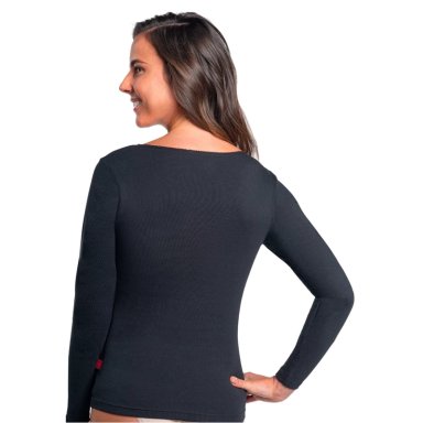 CAMISETA MANGA LARGA ALGODÓN MUJER CAFFARENA 4409 CALENTADOR - 2