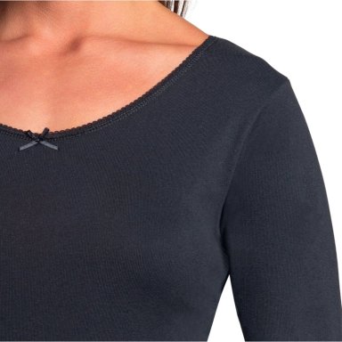 CAMISETA MANGA LARGA ALGODÓN MUJER CAFFARENA 4409 CALENTADOR - 3