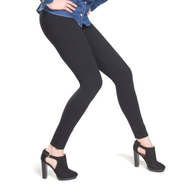 LEGGINS CASUAL SLIM MUJER CAFFARENA NEGRO 14554 VISCOSA - 1