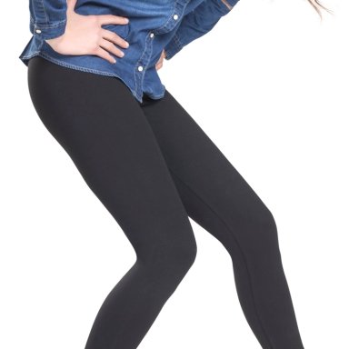 LEGGINS CASUAL SLIM MUJER CAFFARENA NEGRO 14554 VISCOSA - 3