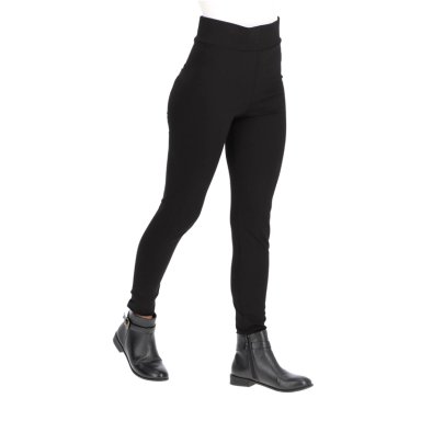 LEGGINS CASUAL SLIM MUJER CAFFARENA NEGRO 14554 VISCOSA - 4
