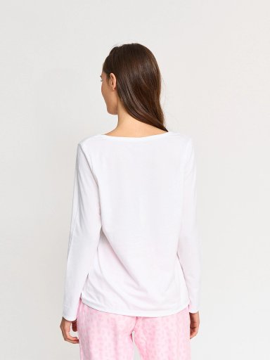 POLERA MANGA LARGA MUJER INDEX PRINT PIJAMA - 2