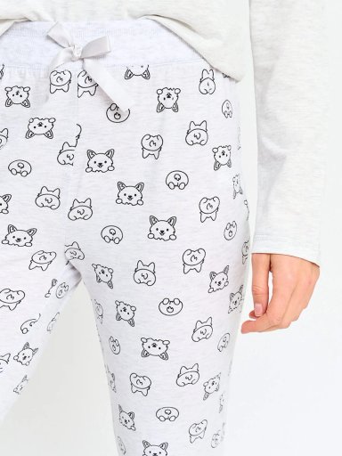 PANTALÓN TOBILLERO MUJER INDEX PIJAMA PUNO - 3