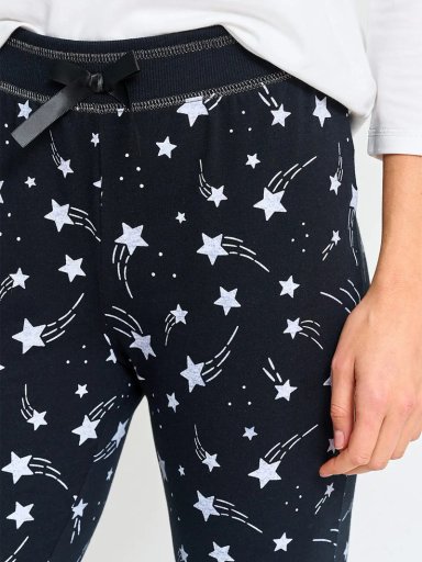 PANTALÓN TOBILLERO MUJER INDEX PIJAMA PUNO - 3