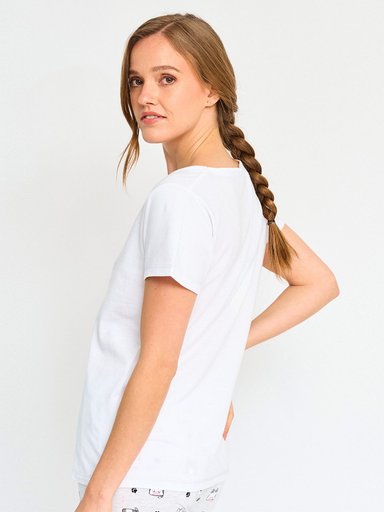TOP DE PIJAMA MANGA CORTA MUJER INDEX PRINT - 2