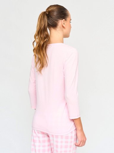TOP DE PIJAMA MANGA 3/4 MUJER INDEX PRINT - 2