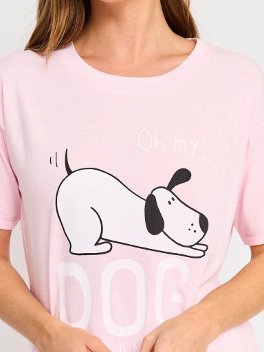 POLO DE PIJAMA MANGA CORTA MUJER INDEX GAP - 3
