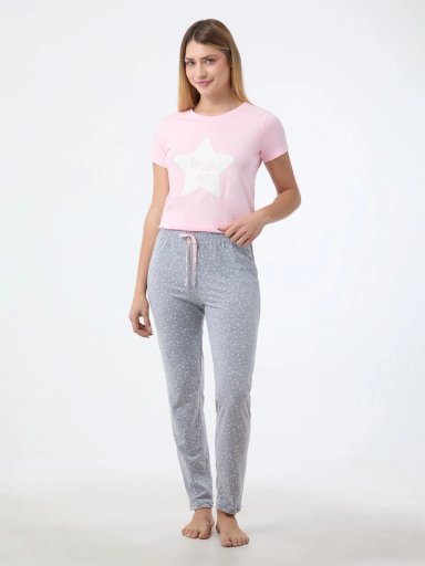 PANTALÓN RECTO MUJER INDEX ESTRELLAS - 5