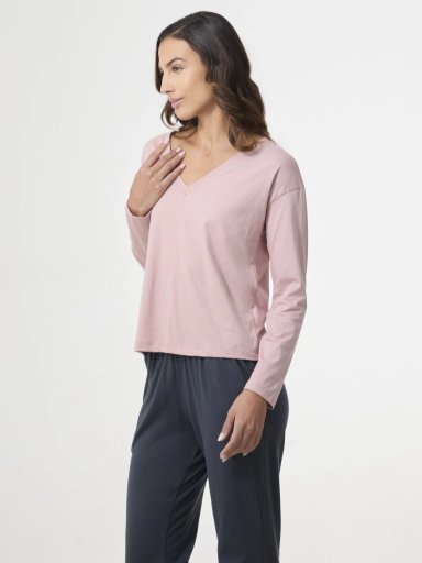 POLO PIJAMA MANGA LARGA MUJER MARQUIS OVERSIZE PV26 VERDE XL - 3