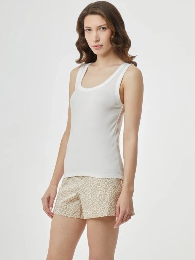 POLO PIJAMA MUJER SIN MANGAS MARQUIS RIB - 3