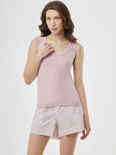 POLO PIJAMA MUJER SIN MANGAS MARQUIS RIB - 1