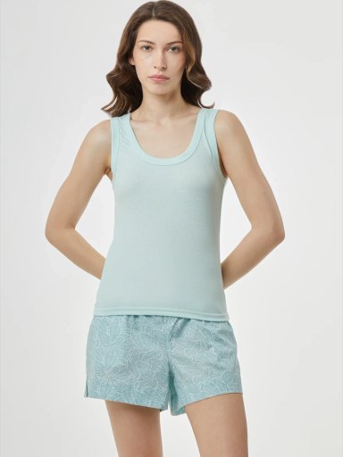 POLO PIJAMA MUJER SIN MANGAS MARQUIS RIB