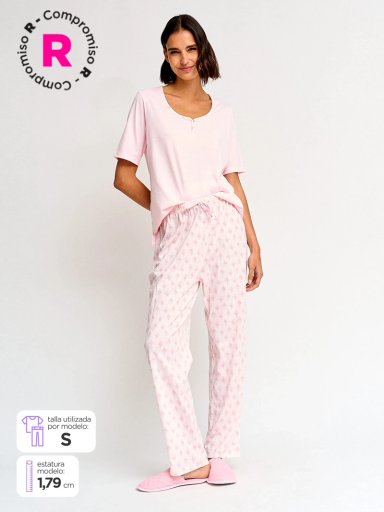 PIJAMA MUJER AZIZ BASICO 2/4