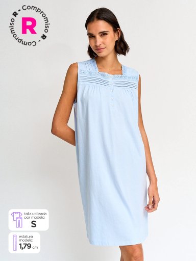 CAMISA DE DORMIR SIN MANGAS MUJER AZIZ BROD SOL