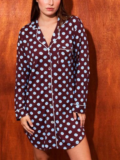CAMISOLA MUJER IN BLOOM BOYFRIEND MAXI DOTS - 2
