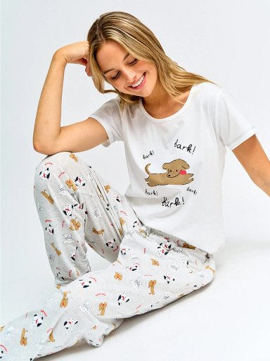 POLO DE PIJAMA MANGA CORTA MUJER INDEX PRINT B - 4