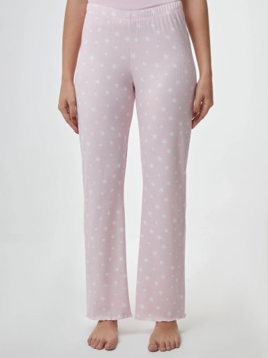 PANTALÓN DE PIJAMA MUJER INDEX ACAMPANADO WHITE STAR