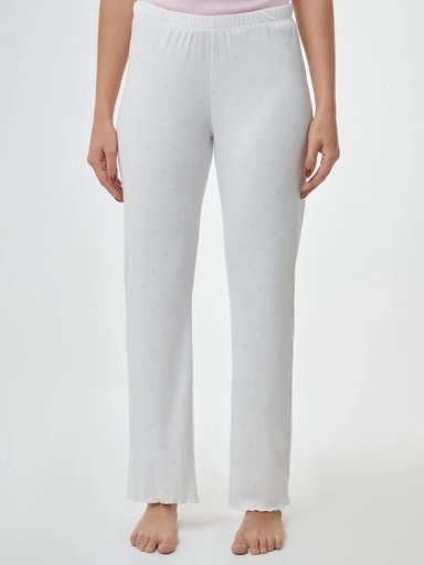 PANTALÓN DE PIJAMA MUJER INDEX ACAMPANADO MINICORAZONES
