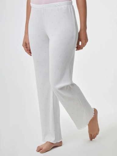 PANTALÓN DE PIJAMA MUJER INDEX ACAMPANADO MINICORAZONES - 3