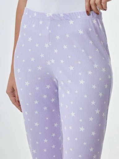 PANTALÓN DE PIJAMA MUJER INDEX ACAMPANADO STAR - 4