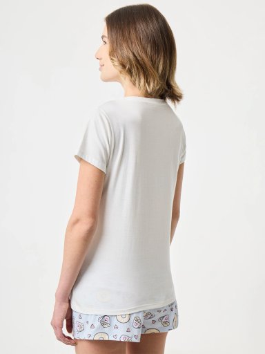 POLO DE PIJAMA MANGA CORTA MUJER INDEX TODAY IS A GREAT - 2