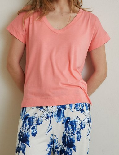 TOP MUJER IN BLOOM CORAL TOP HARPER