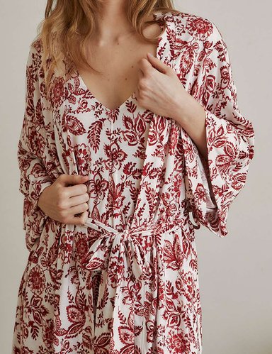 KIMONO MUJER IN BLOOM MULTICOLOR KIMONO MIDI - 2