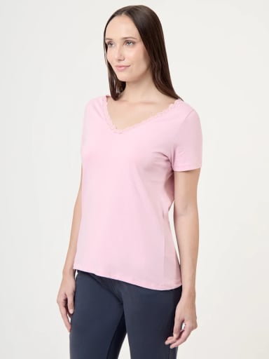 POLO MANGA CORTA MUJER MARQUIS ENCAJE - 3
