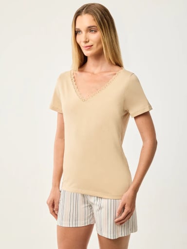 POLO MANGA CORTA MUJER MARQUIS ENCAJE - 3