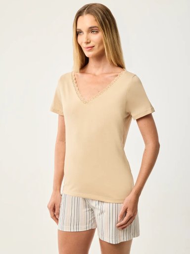 POLO MANGA CORTA MUJER MARQUIS ENCAJE - 3