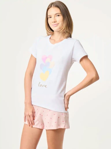 POLO MANGA CORTA MUJER INDEX HEARTS - 3