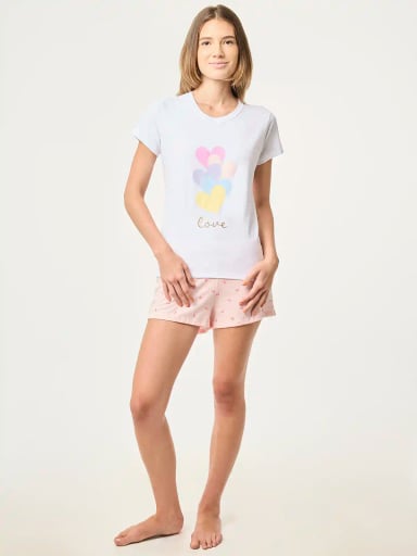 POLO MANGA CORTA MUJER INDEX HEARTS - 5