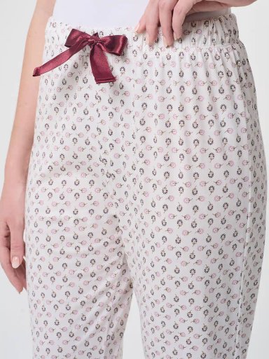 PANTALETA MUJER MARQUIS ECRU PRINT FLORES - 4