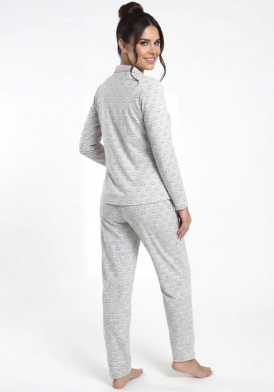 PIJAMA ALGODÓN MUJER KAYSER D6082 GRIS - 2
