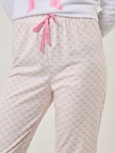 PANTALÓN PIJAMA MUJER INDEX HUESO LAZOS - 4