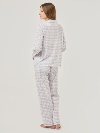 PIJAMA MUJER LILAI X MARQUIS EMMA VICHY FLORES - 4