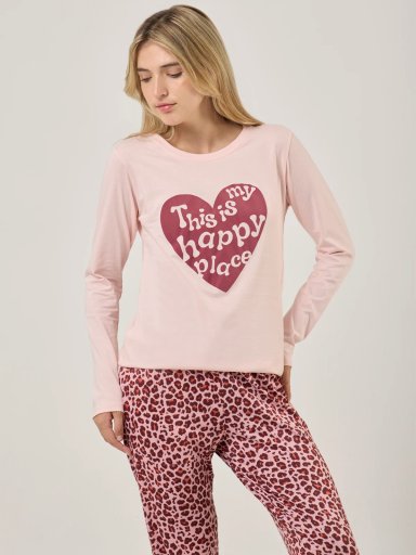 TOP PIJAMA MANGA LARGA INDEX HAPPY PLACE - 1