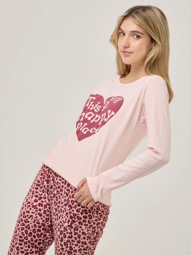 TOP PIJAMA MANGA LARGA INDEX HAPPY PLACE - 3