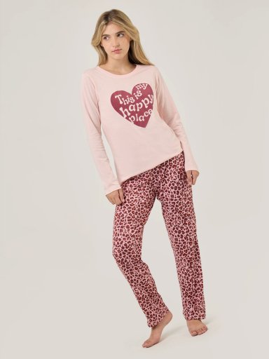 TOP PIJAMA MANGA LARGA INDEX HAPPY PLACE - 5