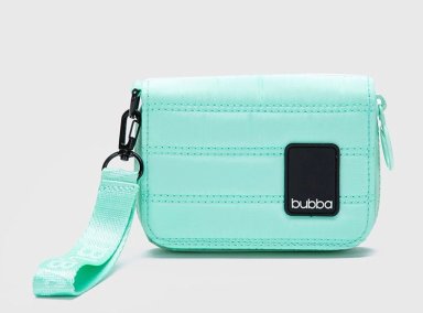 BILLETERA BUBBA BAGS MATTE RPET AGUAMARINA