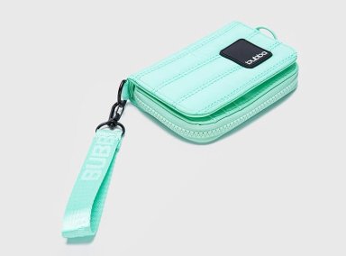 BILLETERA BUBBA BAGS MATTE RPET AGUAMARINA - 2