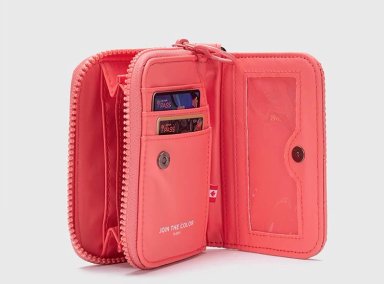 BILLETERA BUBBA BAGS MATTE RPET ROSADO - 3