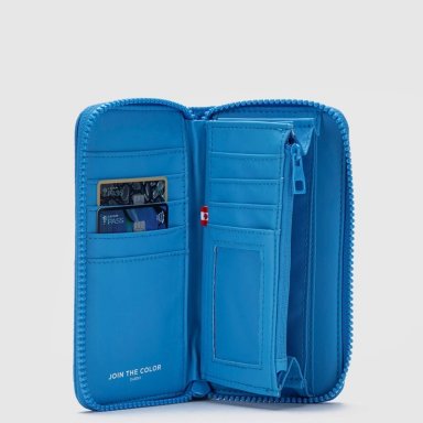 BILLETERA BUBBA BAGS ORIGINALS MATTE AZURE AZUL - 3