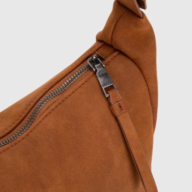 BOLSO BUBBA SUEDE CAMEL - 4