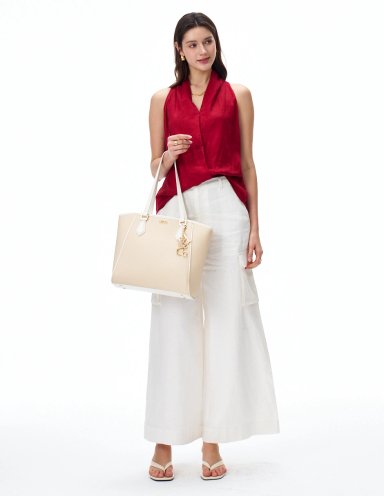 BOLSO TOTE H&CO. ARIADNE 8092 BLANCO - 7