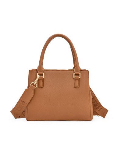 BOLSO SATCHEL H&CO. ELIANA 8109 COGNAC - 3