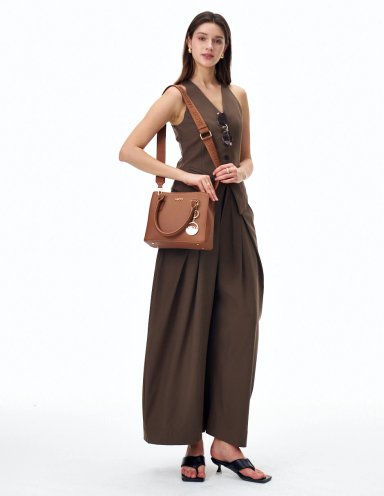 BOLSO SATCHEL H&CO. ELIANA 8109 COGNAC - 7